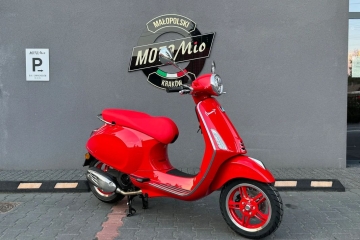 VESPA 125 RED 2025! 4 lata gwarancji Salon Moto Mio Kraków!